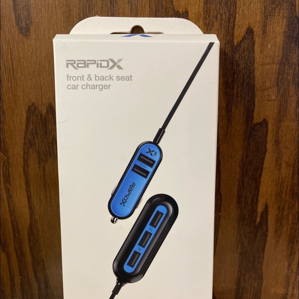 Rapid Car Charger with 5 USB Ports NWOT